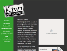 Tablet Screenshot of kiwi-internships.com